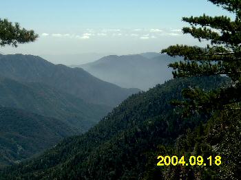 Scenic view at Angeles Crest